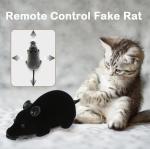 WenffbBou Remote Control Fake Rat Toy - Realistic Mouse Cat Toy Mice RC Toy Chasing Prank Joke Scary Trick Rats for Cat Funny Toy (Black)