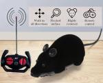 WenffbBou Remote Control Fake Rat Toy - Realistic Mouse Cat Toy Mice RC Toy Chasing Prank Joke Scary Trick Rats for Cat Funny Toy (Black)