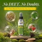 Yaya Organics Tick Ban DEET-Free Mist Spray - Made in USA - All Natural Extra Strength Tick Repellent Spray Made with Essential Oils - Safe for Kids & Dogs (4 Ounce, 2 Pack)