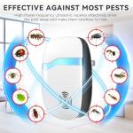 Ultrasonic Mouse & Pest Indoor Repeller - Repellent for Mice, Rats, Roaches, Ants, Spiders, Bugs, Silent Home Plug-in Device (6 Pack)