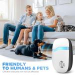 Ultrasonic Mouse & Pest Indoor Repeller - Repellent for Mice, Rats, Roaches, Ants, Spiders, Bugs, Silent Home Plug-in Device (6 Pack)