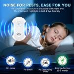 (2026 Upgraded) Ultrasonic Rodent & Pest Indoor Repeller - Stronger Driving Force, Repellent for Mouse, Mice, Rats, Roaches, Ants, Spiders, Bugs, Home Plug-in Device, 2 Mode Switching (6 Pack)