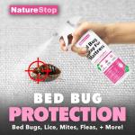 NatureStop Bed Bug Spray for Mattress – Fast-Acting Treatment for Bed Bugs & Eggs, 16 oz (475mL)
