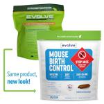 Evolve Mouse Birth Control Soft Bait Sausages – 3 lbs | Science-Based Mouse Population Control | Non-Lethal, Long-Term Population Management (Packaging May Vary)