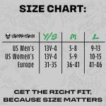 SKUNK SKIN Odorless Crew Socks Men Women Moisture Wicking Work Athletic Boot Training Socks Black White