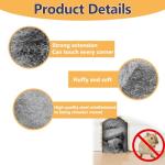 Klfte Steel Wool for Mice Control, 3.2" x12 ft Wool, Gap Filler for Home & Garage, DIY Bundle with Gloves & Scissors - 1 Pack