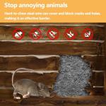 Klfte Steel Wool for Mice Control, 3.2" x12 ft Wool, Gap Filler for Home & Garage, DIY Bundle with Gloves & Scissors - 1 Pack