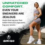 SKUNK SKIN Odorless Crew Socks Men Women Moisture Wicking Work Athletic Boot Training Socks Black White