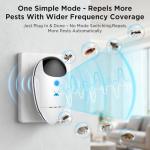 Neatmaster 2026 Upgraded Ultrasonic Repeller Pest & Insect Indoor Repeller, Pest Control for Roach, Rodent, Bugs, Mosquito, Mice, Spider, Ant, Electronic Plug in Mouse Repellent, 4 Packs