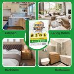 NCSIFDD Roach Repellent Indoor, Cockroach Repellent Pet Safe, Long-Lasting Roach Deterrent for Kitchen/Bathroom/Garage/Basement, Keep Roaches Away, Indoor and Outdoor Use-4 Pack