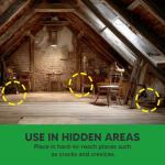 NCSIFDD Roach Repellent Indoor, Cockroach Repellent Pet Safe, Long-Lasting Roach Deterrent for Kitchen/Bathroom/Garage/Basement, Keep Roaches Away, Indoor and Outdoor Use-4 Pack