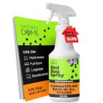 Nature's Dome Bed Bug Spray – 100% Kill Rate, 16 OZ Natural Bed Bug & Mite Killer, Destroys Eggs, Kills Resistant Strains, Long-Lasting Protection, Safe for Home Use