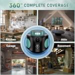 Ultrasonic Mouse Repellent Plug in 2026 Upgraded, Mice Repellent Indoor, 360° Rodent Pest Repeller with PIR Sensor & LED Strobe Lights for Home