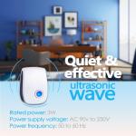 Ultrasonic Insect & Pest Repeller, Ultrasonic Mice Repellent for Insect, Roaches, Spiders, Ants, Bugs, Mosquitoes, Pest Control for House Garage RV Hotel, 6 Pack