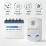 RX-78, Ultrasonic Pest Control Repeller - Electronic & Ultrasound, Indoor Plug-in Repellent - Get rid of - Rodents, Mice, Squirrels, Bats, Insects, Bed Bugs, Ants, Fleas, Spiders, Roaches (2Pack)