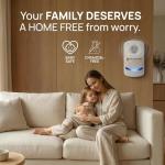 RX-78, Ultrasonic Pest Control Repeller - Electronic & Ultrasound, Indoor Plug-in Repellent - Get rid of - Rodents, Mice, Squirrels, Bats, Insects, Bed Bugs, Ants, Fleas, Spiders, Roaches (2Pack)