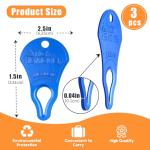 Dimsem 3 Pack Portable Tick Removal Tools, Tick Remover Tools for Dogs, Pets and Humans, Efficient, Safe and Reliable, Tick Key Essentials for Outdoor Activities