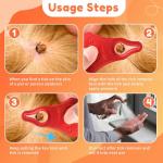 Dimsem 3 Pack Portable Tick Removal Tools, Tick Remover Tools for Dogs, Pets and Humans, Efficient, Safe and Reliable, Tick Key Essentials for Outdoor Activities