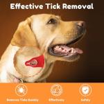 Dimsem 3 Pack Portable Tick Removal Tools, Tick Remover Tools for Dogs, Pets and Humans, Efficient, Safe and Reliable, Tick Key Essentials for Outdoor Activities