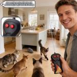 Remote Control Mouse Cat Toy, Realistic RC Interactive Pet Toy with Wireless Controller, Forward and Backward Movement, Gray Plush Electronic Mouse for Cats and Dogs, Funny Pet Teaser for Indoor Cats