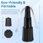 hyxjzh Fly Fans for Tables, Bug Fans with Holographic Blades, Battery Operated Fly Repellent Fan, Keep Flies Away from Picnic, BBQ, Restaurant, Party, Indoor and Outdoor, 4 Pack