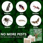 Mouse Rodent Repellent, 10 Pack Peppermint Lemon Oil Mice Repellent for Squirrel Rats Spider Pests, Natural Deterrent for Kitchen, Warehouse, Car, Indoor, Outdoor, Safe for Pets & Family