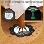 Mysora 16 Pack Bed Bug Traps Bed Bug Monitor Interceptor for Furniture Legs, Bedbug Early Detection Glue Traps, Blocks Bedbug Access to Beds/Couch/futon, Indoor Bugs Control for Home Travel