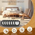 Mysora 16 Pack Bed Bug Traps Bed Bug Monitor Interceptor for Furniture Legs, Bedbug Early Detection Glue Traps, Blocks Bedbug Access to Beds/Couch/futon, Indoor Bugs Control for Home Travel