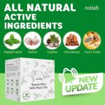 Pest Repellent Pouches, 10 Pack Peppermint Oil for Mice, Rodent, Mouse, Rats, Spider, Squirrel, Pest Control Indoor & Outdoor, Natural Mouse Deterrent Replace Traps Family & Pet Safe