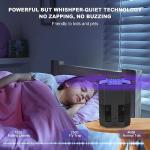 Fruit Fly Traps for Indoors, Powerful 3 Speed Adjustable Mosquito Trap for Kitchen Home, Fly Trap & Catcher with Dual Circles Blue Light & 2 Glue Boards for Mosquitoes Fruit Flies Gnats