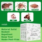 Pest Repellent Pouches, 10 Pack Peppermint Oil for Mice, Rodent, Mouse, Rats, Spider, Squirrel, Pest Control Indoor & Outdoor, Natural Mouse Deterrent Replace Traps Family & Pet Safe