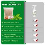 Pest Repellent Pouches, 10 Pack Peppermint Oil for Mice, Rodent, Mouse, Rats, Spider, Squirrel, Pest Control Indoor & Outdoor, Natural Mouse Deterrent Replace Traps Family & Pet Safe