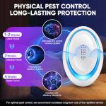 2026 Upgraded Ultrasonic Pest Repeller Indoor, Pest Control Insect Plug in, Mouse Traps Repellent Indoor, Electric Rodent Repellent Plug-in for Roach, Bugs, Ant, Mosquito, Mice, Spider, Rat,6 Pack