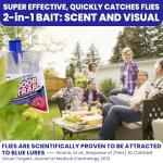 Fly Traps Outdoor Fly Trap for Patio. 12 Non-Toxic Pre-Baited Flies Bags Outdoor Disposable. Hanging Bug Catchers for All Filth Flies Killer for Outside Bug Control in Yard Horse Ranch Trash Can