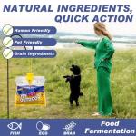 Disposable Fly Traps 6 Pack Bags Outdoor, Flies Catcher Traps with Natural Pre-Bait Refill Repellent, Reusable Stable Horse Ranch Trapper Outdoor Hanging Fly Killer Helps Control Flies