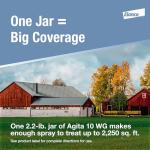 Elanco Agita 10 WG Insecticide for House Fly & Beetle Control | for Use in and Around Animal Housing | 2.2-lbs.