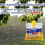 Disposable Fly Traps 6 Pack Bags Outdoor, Flies Catcher Traps with Natural Pre-Bait Refill Repellent, Reusable Stable Horse Ranch Trapper Outdoor Hanging Fly Killer Helps Control Flies