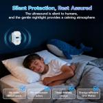 Ultrasonic Mouse Rodent Repellent Indoor & Pest Control Plug in, Ultrasonic Pest Repeller for Roach, Rat, Bugs, Mosquito, Mice, Spider, Ant, Electronic Pest Deterrent, 4 Packs