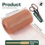 Copper Mesh Rodent Control Kit with Scissors