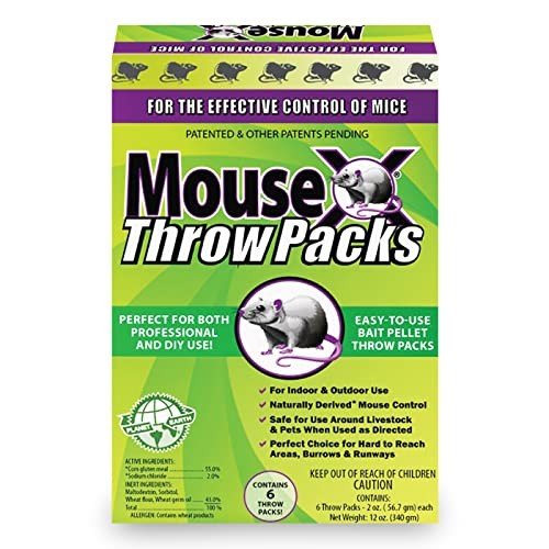 MouseX Throw Packs - Safe Rodent Control for Pets