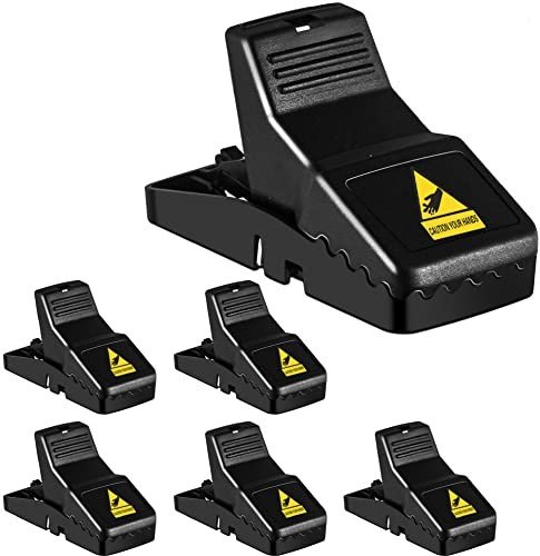 Feeke Indoor Mouse Traps - Quick and Safe 6 Pack