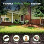 Mole and Vole Repellent for Lawns - Pack of 8