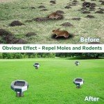 Solar Ultrasonic Mole and Rodent Repellent (4 Pack)