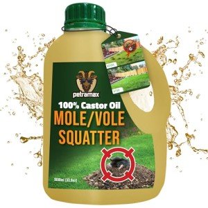 Castor Oil for Moles and Voles Control (33.8 Oz)