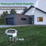 Solar Ultrasonic Mole and Rodent Repellent (4 Pack)