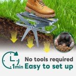 2 Pack Reusable Galvanized Steel Mole Traps