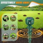 Solar-Powered Mole Repellent - 4 Pack, Waterproof