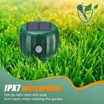 Solar-Powered Mole Repellent - 4 Pack, Waterproof
