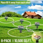Solar Sonic Mole and Rodent Repellent Spikes - 4 Pack