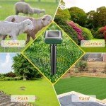 Solar Sonic Mole and Rodent Repellent Spikes - 4 Pack